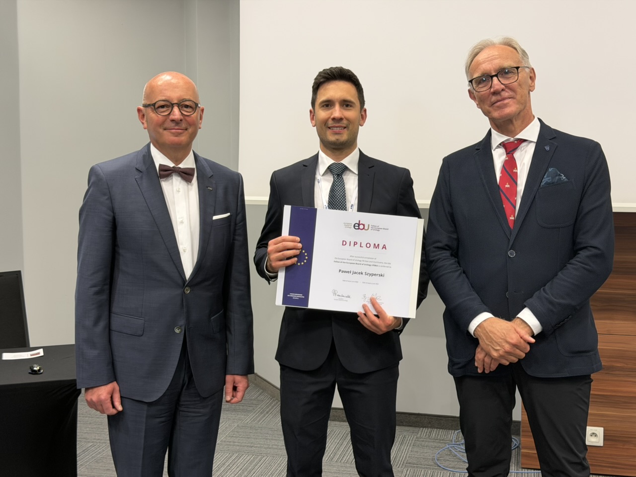 Dr. Paweł Szyperski Awarded the Title of Fellow of the European Board of Urology (FEBU)